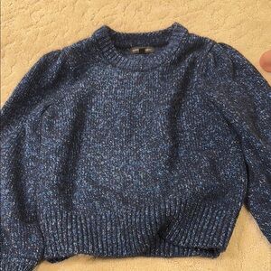 Banana Republic Sparkly Navy Blue Crew Neck Sweater